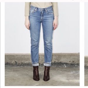 Agolde low slung cigarette jeans